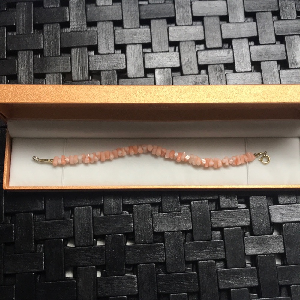 Gold Filled Coral Bracelet
